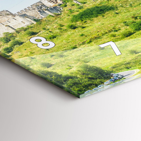 Horizontálne hodiny Spišský hrad na Slovensku