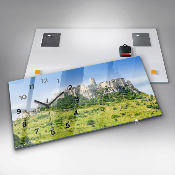 Horizontálne hodiny Spišský hrad na Slovensku