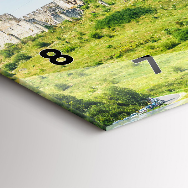 Horizontálne hodiny Spišský hrad na Slovensku