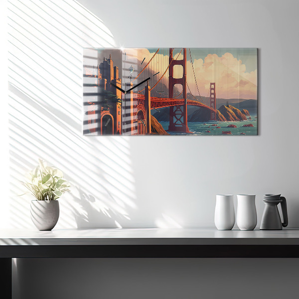 Horizontálne hodiny Most v San Franciscu