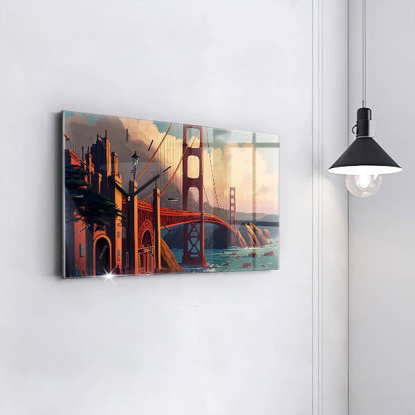 Horizontálne hodiny Most v San Franciscu