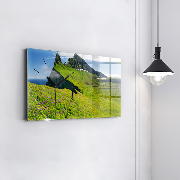 Horizontálne hodiny Islandská rezervácia Hornstrandir