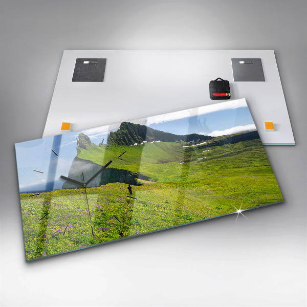 Horizontálne hodiny Islandská rezervácia Hornstrandir