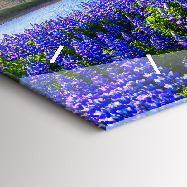 Horizontálne hodiny Pohľad na hory na Islande