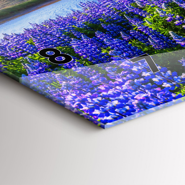 Horizontálne hodiny Pohľad na hory na Islande