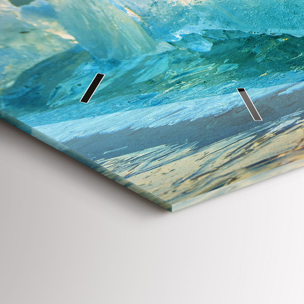 Horizontálne hodiny Hora ľadu a východ slnka