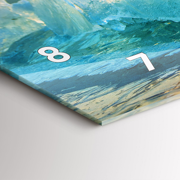 Horizontálne hodiny Hora ľadu a východ slnka