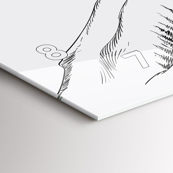 Horizontálne hodiny Kreslené hory