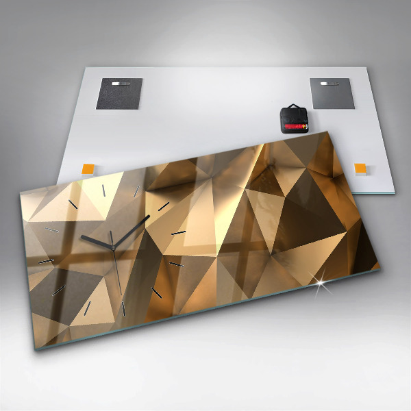 Horizontálne hodiny Geometrická textúra