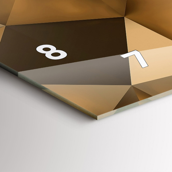 Horizontálne hodiny Geometrická textúra