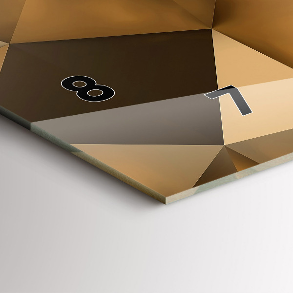 Horizontálne hodiny Geometrická textúra