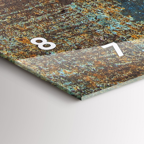 Horizontálne hodiny Stará kovová textúra