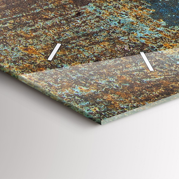 Horizontálne hodiny Stará kovová textúra