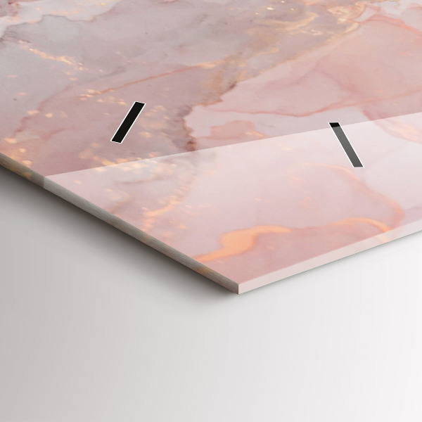 Horizontálne hodiny Textúra mramoru