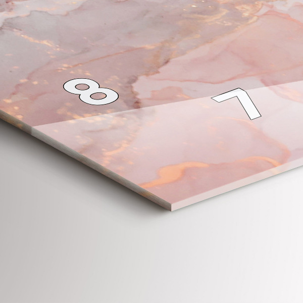 Horizontálne hodiny Textúra mramoru