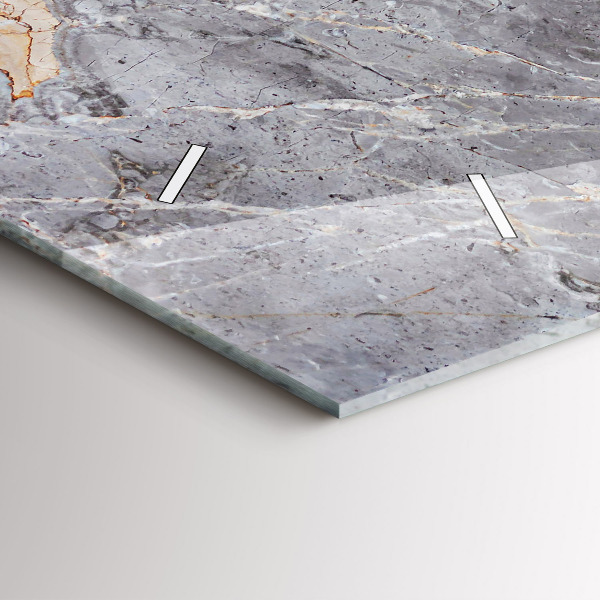 Horizontálne hodiny Mramorový kameň sivej žuly