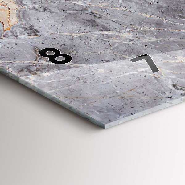 Horizontálne hodiny Mramorový kameň sivej žuly