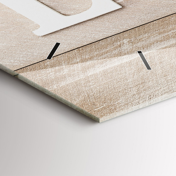 Horizontálne hodiny Nápis láska