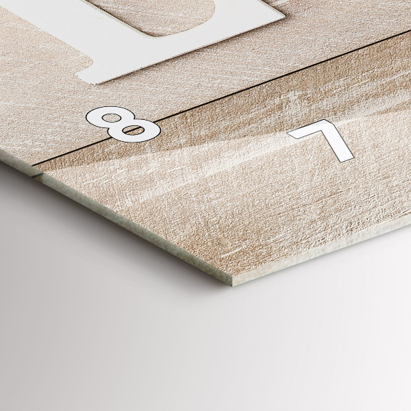 Horizontálne hodiny Nápis láska