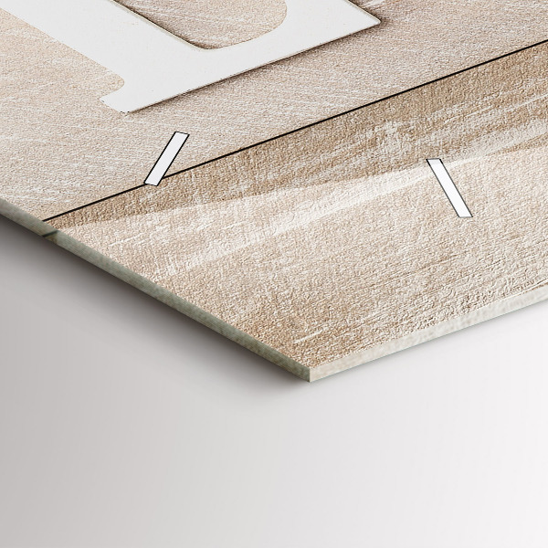 Horizontálne hodiny Nápis láska