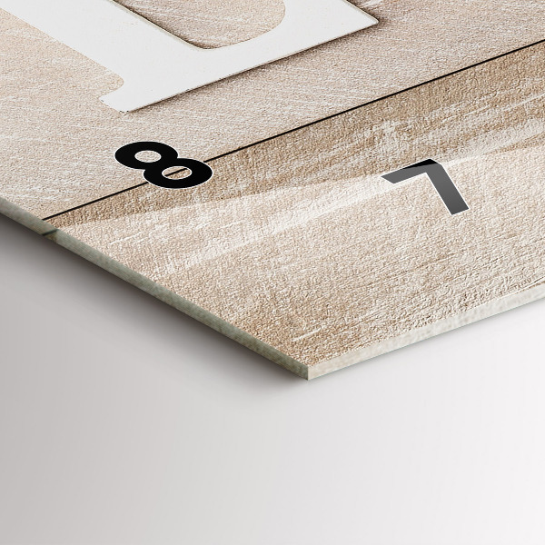 Horizontálne hodiny Nápis láska