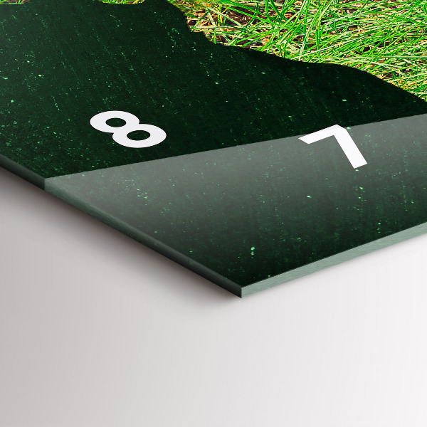 Horizontálne hodiny Trávnatá mapa sveta