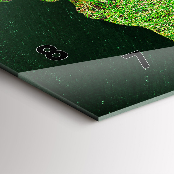 Horizontálne hodiny Trávnatá mapa sveta