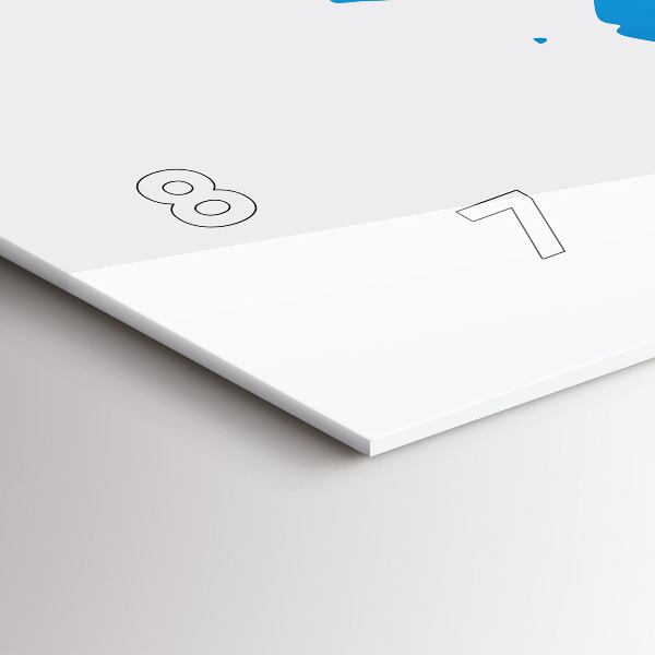 Horizontálne hodiny Mapa sveta