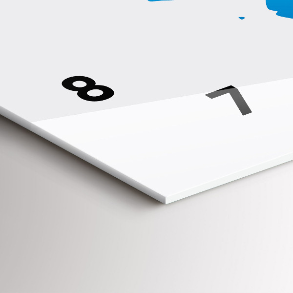 Horizontálne hodiny Mapa sveta