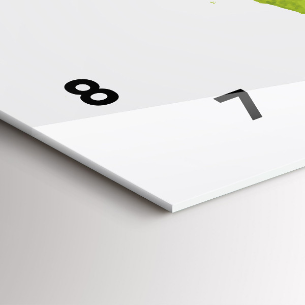 Horizontálne hodiny Akvarelová mapa sveta