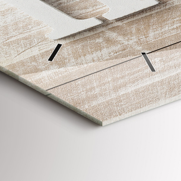 Horizontálne hodiny Domový nápis