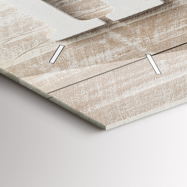 Horizontálne hodiny Domový nápis