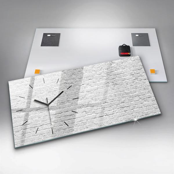 Horizontálne hodiny Tehlová stena