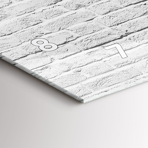 Horizontálne hodiny Tehlová stena