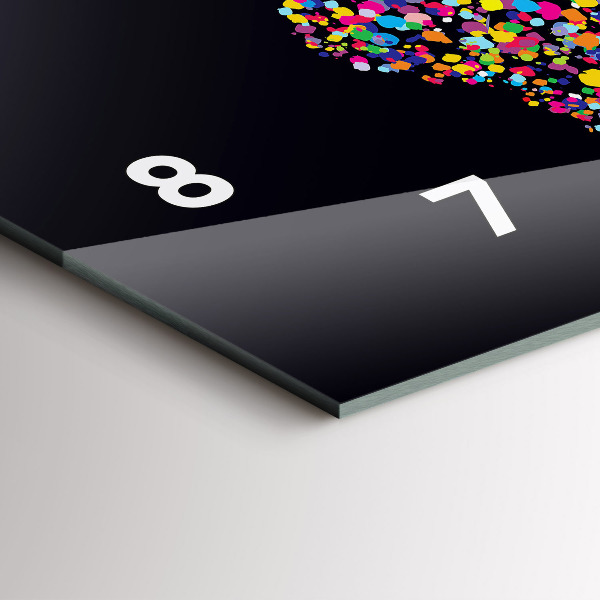 Horizontálne hodiny Mapa sveta s bodkami