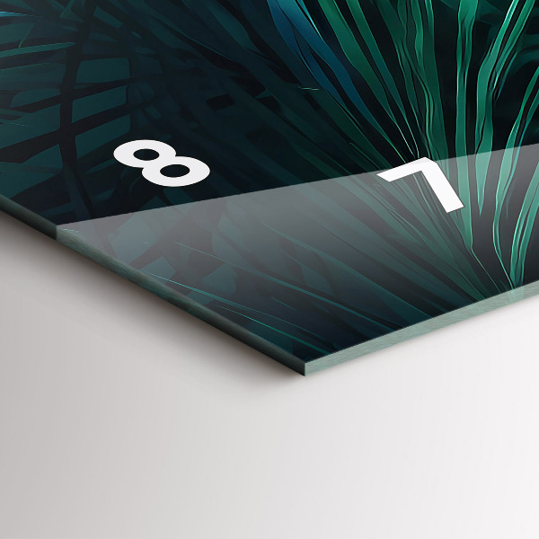 Horizontálne hodiny Tropické listy