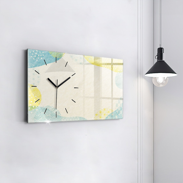 Horizontálne hodiny Rám so vzormi