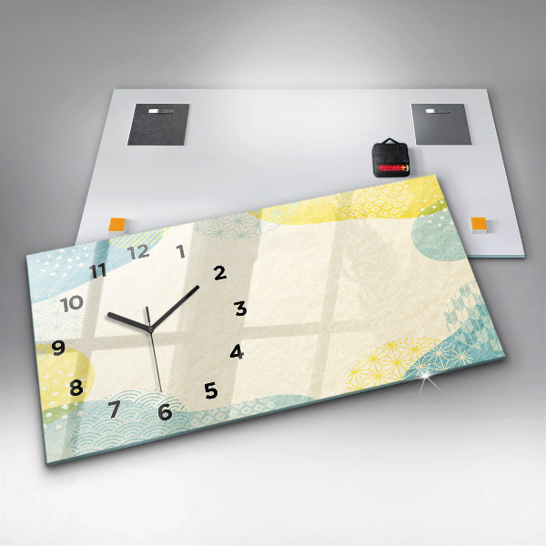 Horizontálne hodiny Rám so vzormi