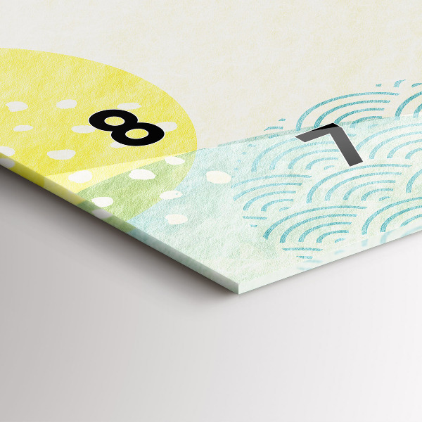 Horizontálne hodiny Rám so vzormi