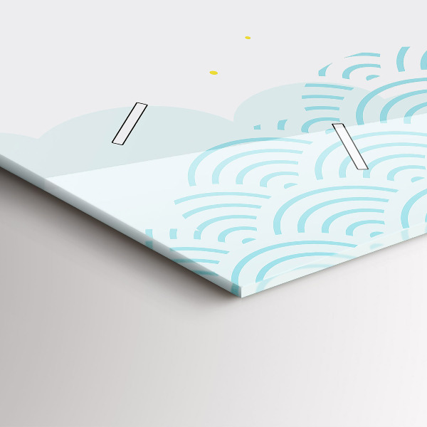 Horizontálne hodiny Dekoratívny vzor