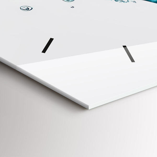 Horizontálne hodiny Mapa vodného sveta