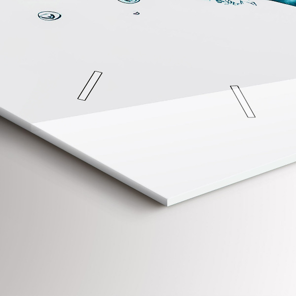 Horizontálne hodiny Mapa vodného sveta