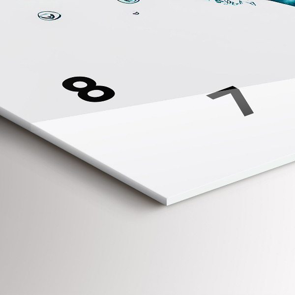 Horizontálne hodiny Mapa vodného sveta