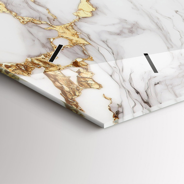 Horizontálne hodiny Dekoratívny mramor