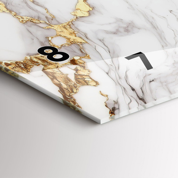 Horizontálne hodiny Dekoratívny mramor