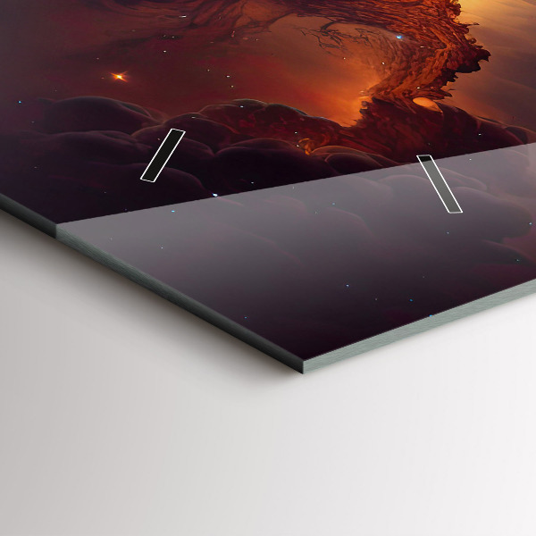 Horizontálne hodiny Kozmický svet hviezd