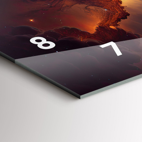 Horizontálne hodiny Kozmický svet hviezd