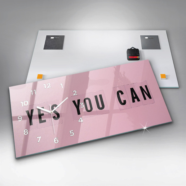 Horizontálne hodiny Áno, môžete