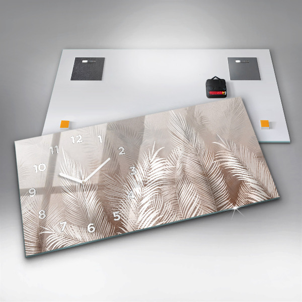 Horizontálne hodiny Tropické listy