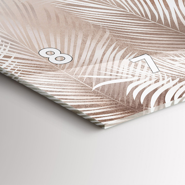 Horizontálne hodiny Tropické listy